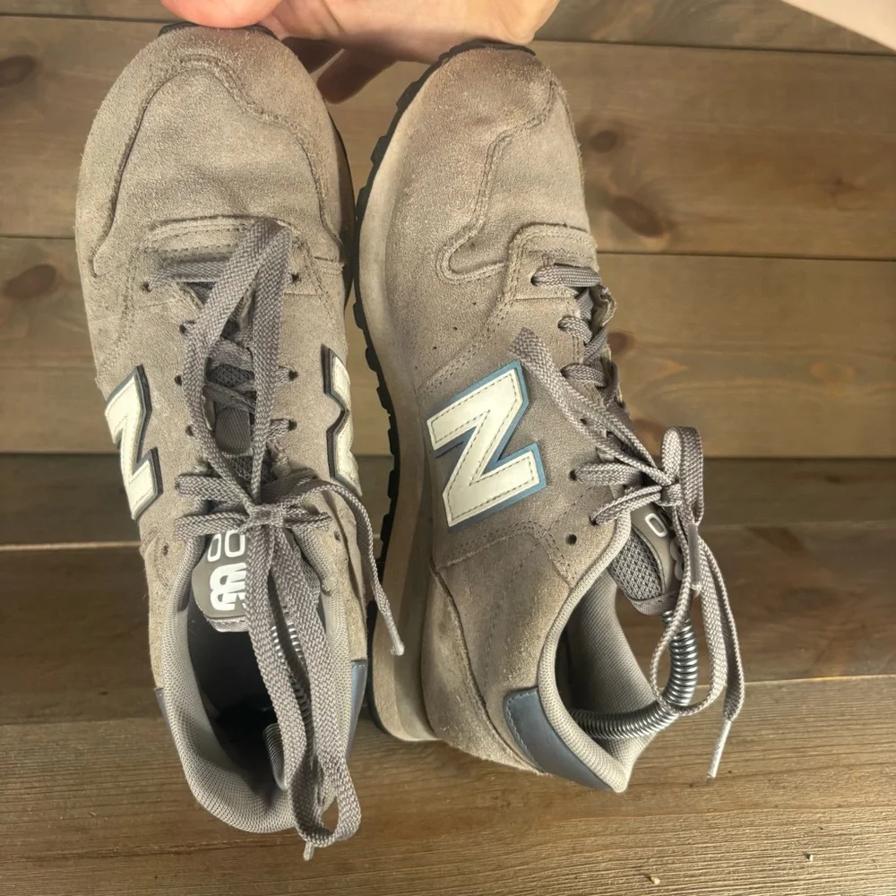 new balance 500 womens size 8 shoes gray suede running sneakers